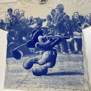 Vintage Mickey By Jerry Leigh Golf AOP tee - Sz XL